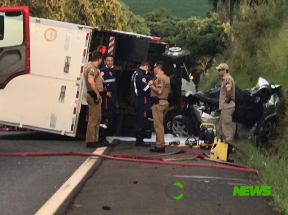 Grave acidente mata uma pessoa na BR-373 em Coronel Vivida
