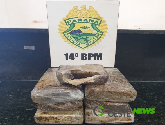 PM apreende seis quilos de maconha na rodoviária de Medianeira
