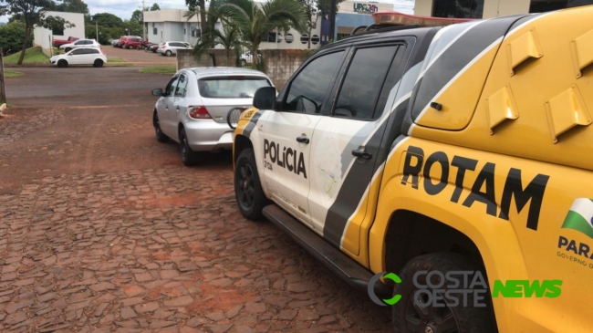 Após acompanhamento tático veículo é recuperado pela PM em Medianeira