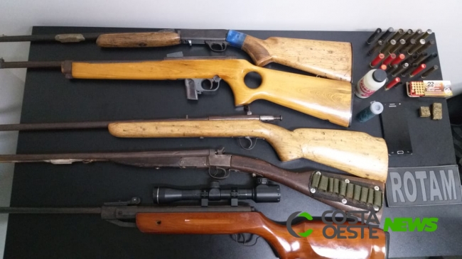 ROTAM apreende drogas e armas e detém uma pessoa em Santa Helena