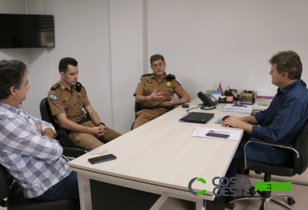 Administração e Polícia Militar discutem sobre segurança pública em Medianeira