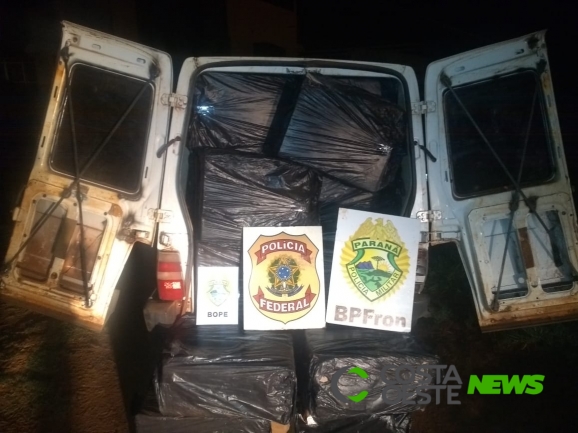 Fiorino carregado com 50 caixas de cigarros  é apreendido em Pato Bragado