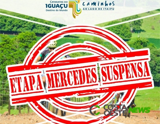 3ª Etapa do 7º Circuito Regional de Cicloturismo em Mercedes é suspensa