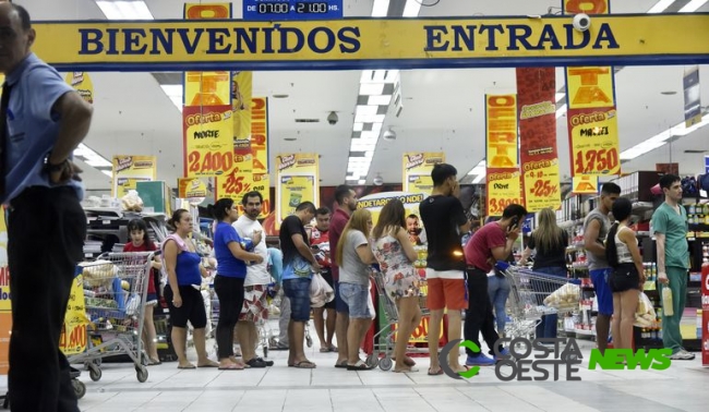 Mesmo com coronavírus o comércio no Paraguai funcionará normalmente, informa o governo