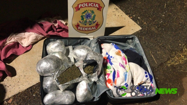 Homem é preso em flagrante pela Polícia Federal com droga em ônibus de linha