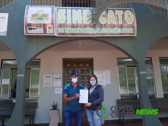 Sindicato Rural de Santa Helena tem o primeiro associado aposentado por meio de Convênio com o INSS