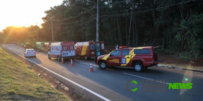 Morre segunda vítima de acidente no viaduto da Vila A em Foz 