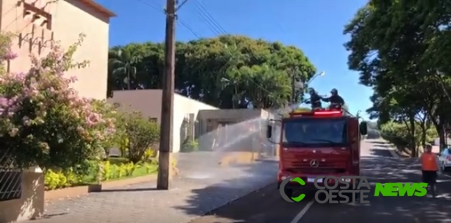 Matelândia começa higienizar ruas da cidade para ajudar no combate ao Covid-19  