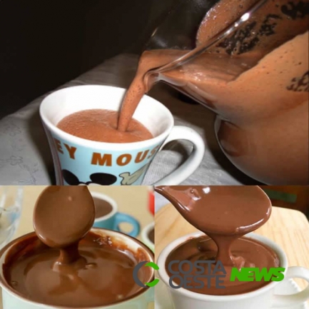 Chocolate quente sem leite condensado