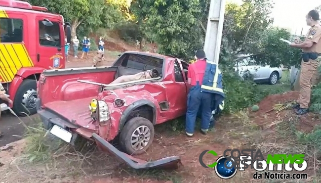  Homem fica preso às ferragens em gravíssimo acidente em Guaíra
