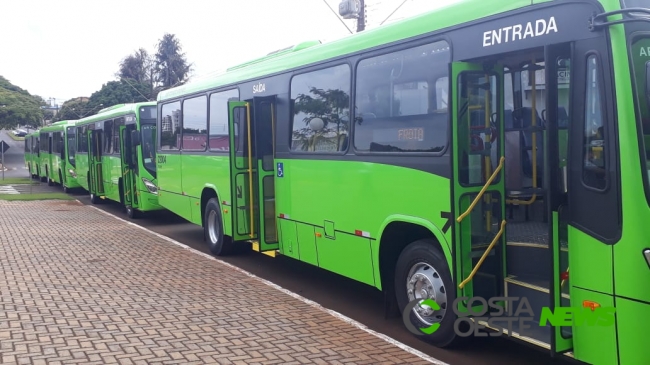 Transporte coletivo de Medianeira ganha 10 ônibus novos