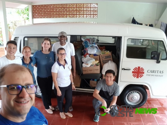 Paróquia Santo Antônio de Santa Helena promove doação de cestas básicas para Caritas Diocesana