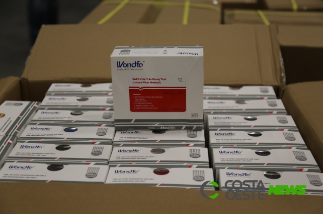 Governo distribui 52,4 mil testes rápidos para os 399 municípios