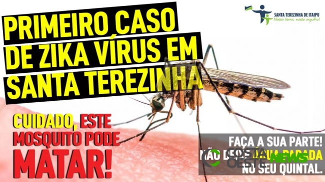 Gestante testa positivo para zika vírus em Santa Terezinha de Itaipu