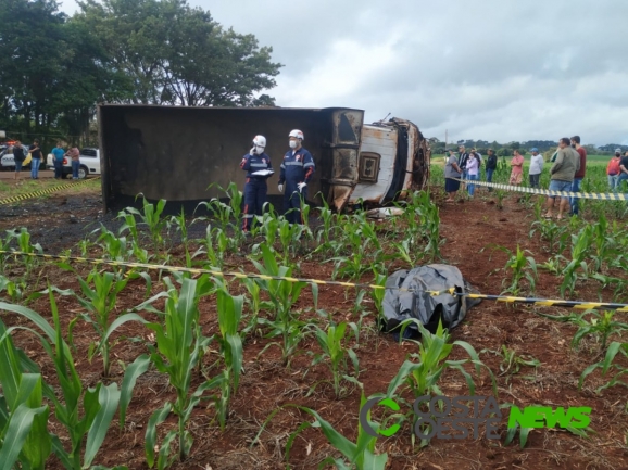 Grave acidente tira a vida de trabalhador na PR 317 em Santa Helena