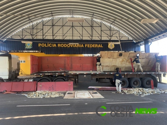 PRF apreende mais de meia tonelada de maconha em Guaíra 