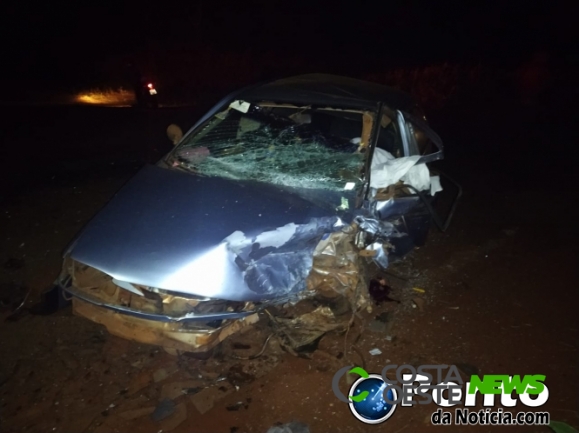 Grave acidente deixa um morto e três feridos entre Mercedes e Arroio Guaçu