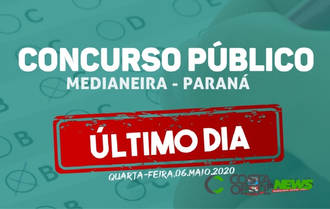 Encerra hoje (06) as inscrições para o concurso da Prefeitura de Medianeira