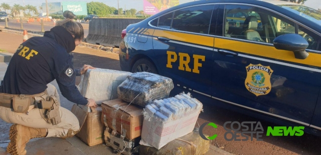 Após perseguição, PRF  apreende veículo carregado com maconha na BR-277, em Santa Terezinha de Itaipu