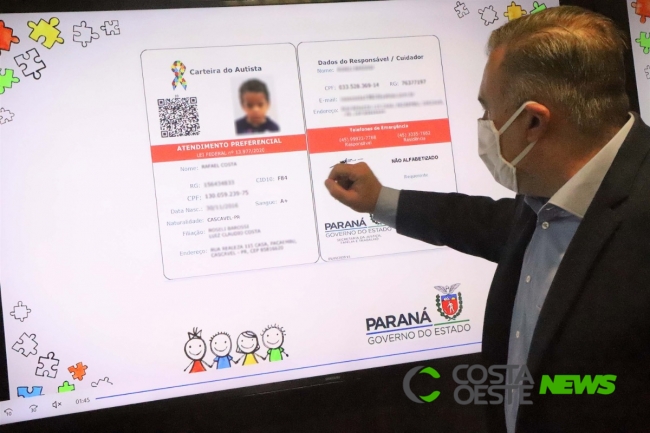 500 paranaenses já solicitaram a Carteira do Autista