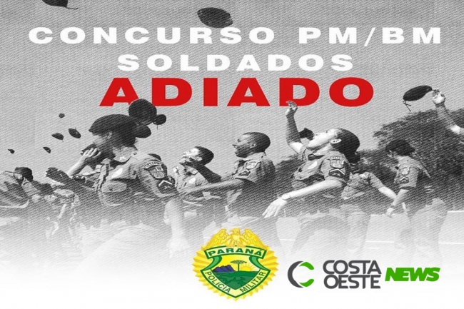 Concurso da Polícia Militar e Bombeiro Militar é adiado no Paraná 