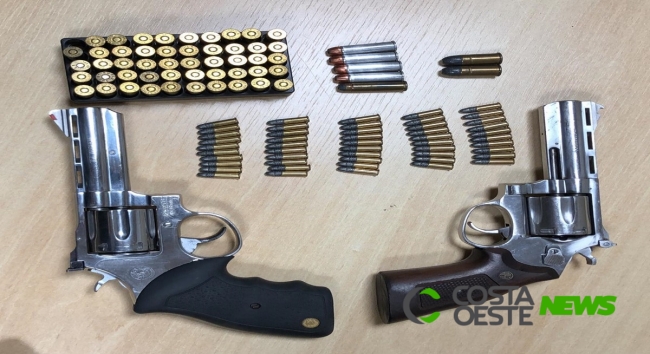Após criminosos tentarem contra vida de Policial Federal, homem é preso com armas e munições em Guaíra