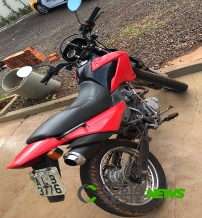 RPA recupera motocicleta roubada em Medianeira