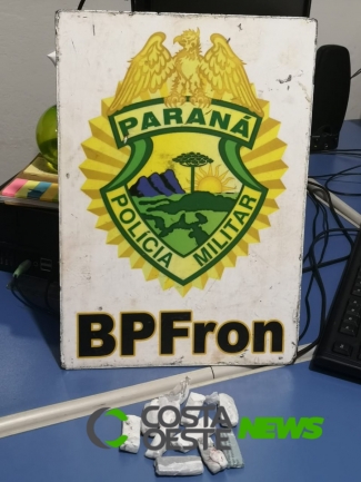 BPFron apreende drogas e detém uma pessoa em Diamante do Oeste
