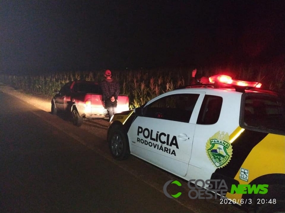 PRE recupera veículo furtado na PR 317 em Ouro Verde do Oeste