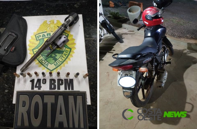 Polícia Militar prende indivíduo com revólver em Medianeira
