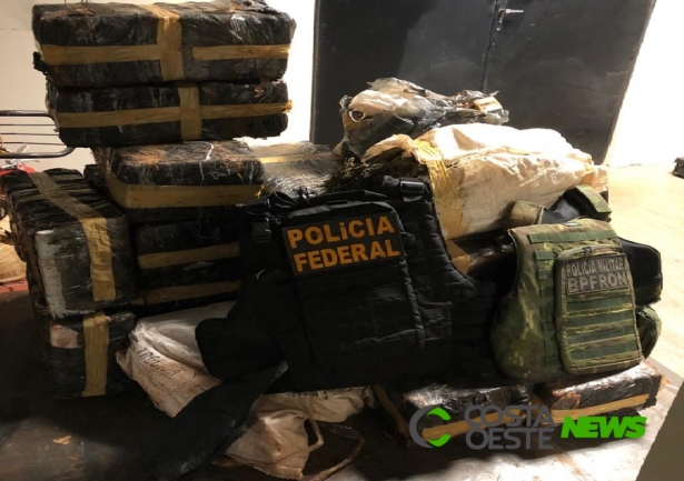 Policiais realizam apreensão de quase meia tonelada de drogas