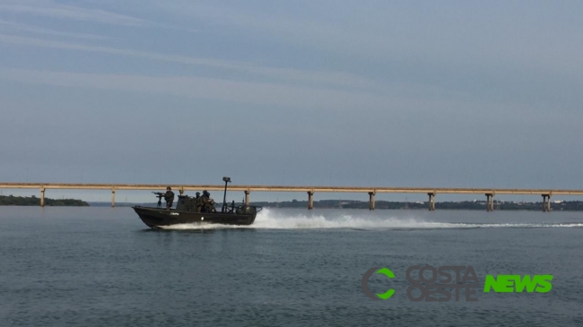 Patrulhamento no Rio Paraná é retomado pelas forças de segurança na região de Guaíra