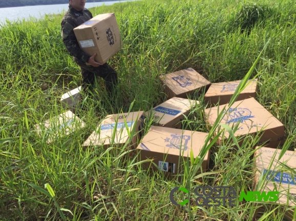 Diversas caixas de cigarros são apreendidas durante a Operação Fronteira Sul/ÁGATA