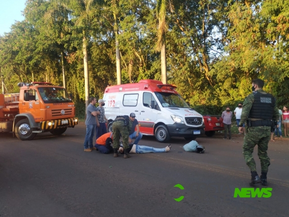 Segundo acidente de trânsito é atendido na PR 317, perímetro urbano de Santa Helena