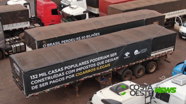 Receita Federal e FNCP realizam megaoperação para destruir 183 toneladas de cigarros do crime