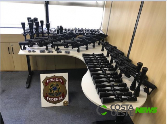 Tráfico Internacional de Armas: PF faz busca e apreensão em Foz e Santa Terezinha