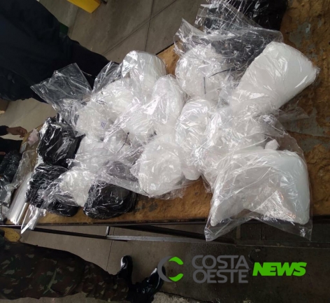 65 quilos de cocaína são apreendidos na Ponte Internacional da Amizade