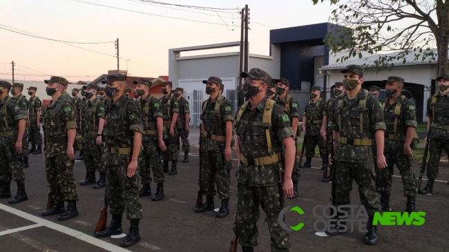 Tiro de Guerra de Medianeira comemora 22 anos e realiza formatura de atiradores