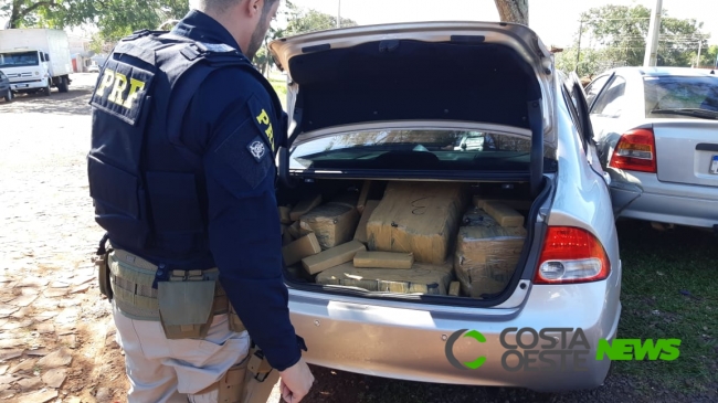 Após fuga, PRF apreende maconha em Guaíra