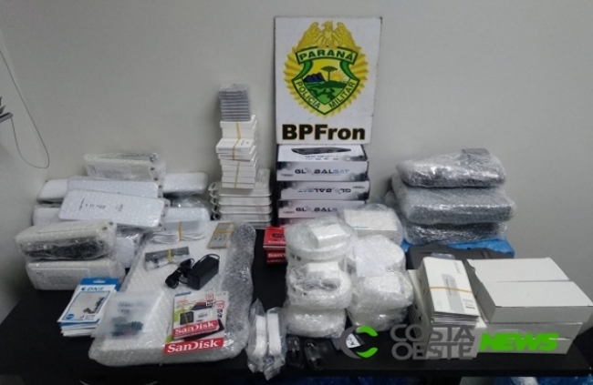 BPFron apreende veículo com contrabando em Santa Helena