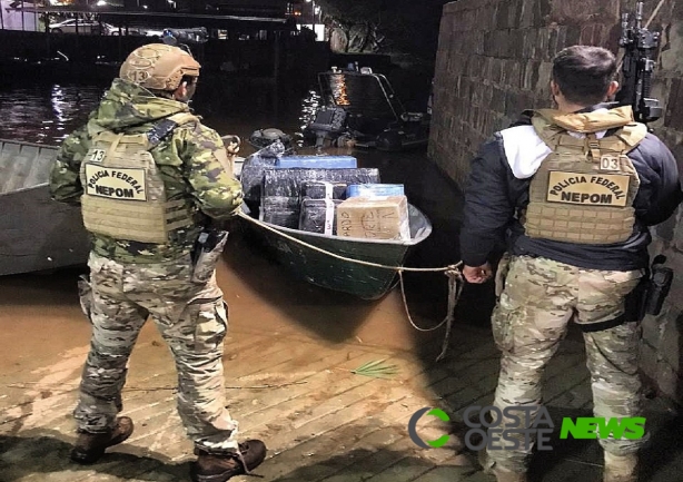 Policiais prendem dois homens durante patrulhamento no Rio Paraná