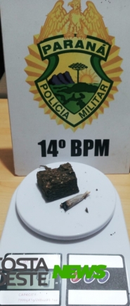 PM de Missal detém jovem, apreende adolescente e maconha em distrito