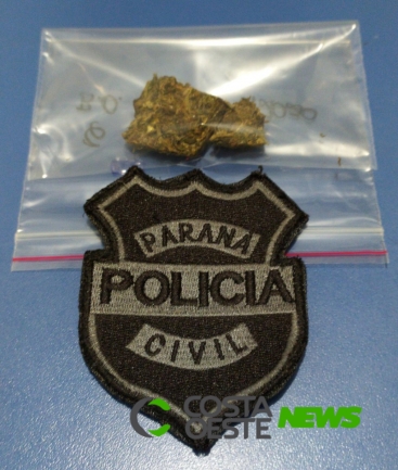 Homem é preso após ser flagrado com droga no Parque Verde, em Santa Helena