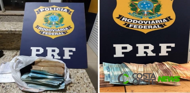 PRF apreende quase R$ 40 mil em espécie em São Miguel do Iguaçu