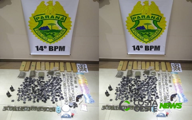 PM prende dois homens e apreende drogas e objetos durante Operação Visibilidade em Medianeira