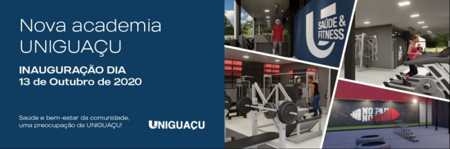 Academia UNIGUA??U: Vem aí um espaço de Saúde & Fitness para toda comunidade