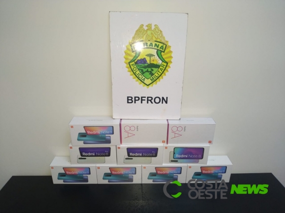BPFron apreende celulares importados em Santa Helena