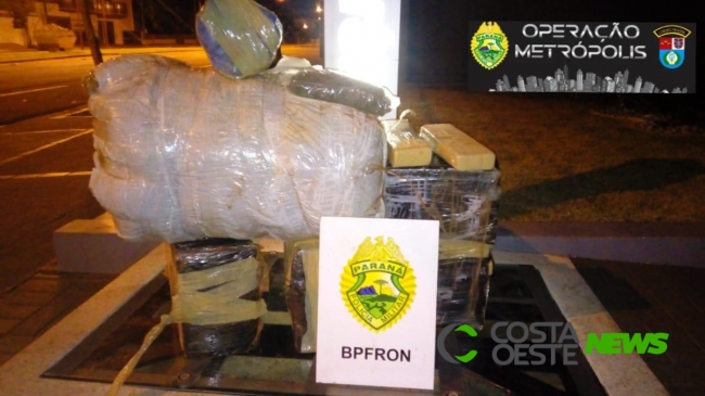 BPFRON apreende veículo com carga de maconha em Ouro Verde do Oeste