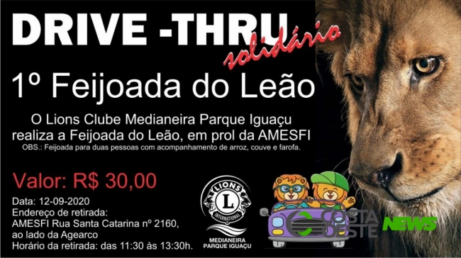 1ª Feijoada do Leão em prol da AMESFI acontece neste sábado (12) em Medianeira