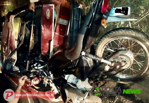 Motociclista é socorrido em estado grave após colisão traseira na BR 277, em São Miguel do Iguaçu
